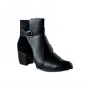 Aetrex Women's Rebecca Heel Boots In Black Leather In Black