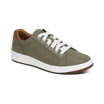 Aetrex Women's Renee Lace Up In Olive In Green