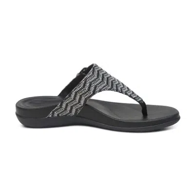 Aetrex Women's Rita Sandal In Oreo In Black