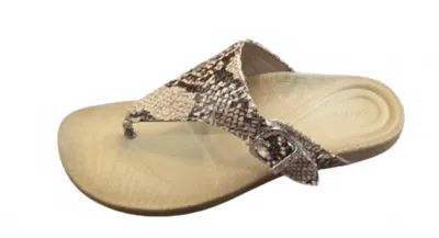 Aetrex Women's Rita Sandal In Snake In Multi
