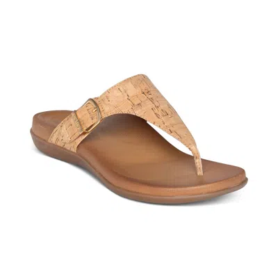 Aetrex Women's Rita Sandals In Cork In Multi