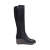 Aetrex Women's Rose Wedge Boot In Black In Black
