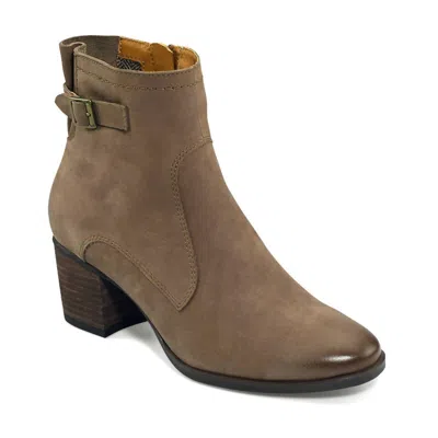 Aetrex Women's Rubi Heeled Boot In Taupe In Brown