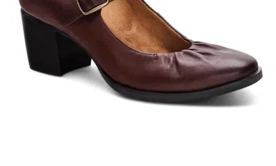 Aetrex Women's Sara Heeled Mary-jane In Burgundy