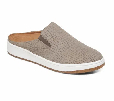 Aetrex Women's Sasha Slip On In Taupe Croc In Multi