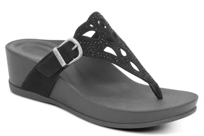 Aetrex Women's Tasha Sandal In Black