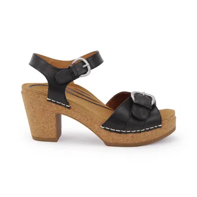Aetrex Women's Tory Open Toe Heels Sandals In Black