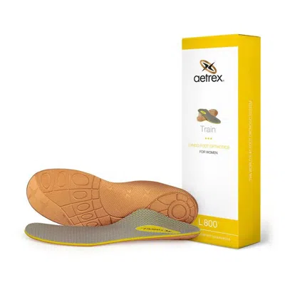 Aetrex Women's Train Orthotics Insole In Yellow