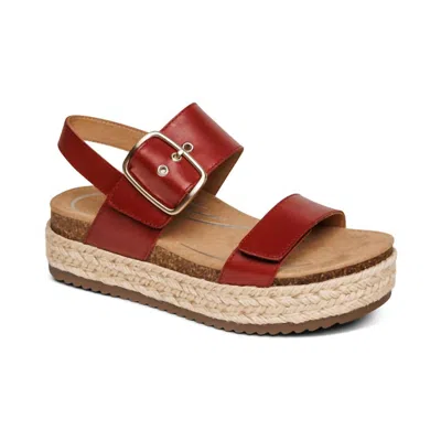 Aetrex Women's Vania Sandals In Red
