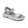 Aetrex Women's Whit Sandals In Mint White In Gray