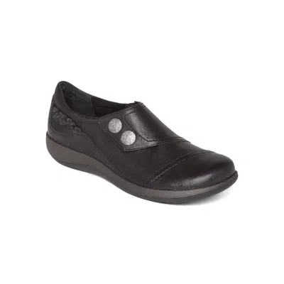 Aetrex Womens Karina Loafer Shoe In Black