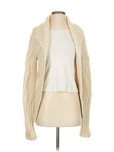 Pre-owned Aeve Wool Cardigan Sweater In White