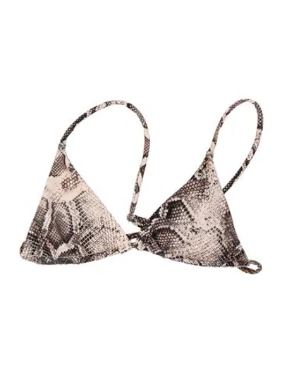 Pre-owned Aexae Animal Print Top In Neutral