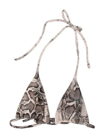 Pre-owned Aexae Animal Print Top In Neutral
