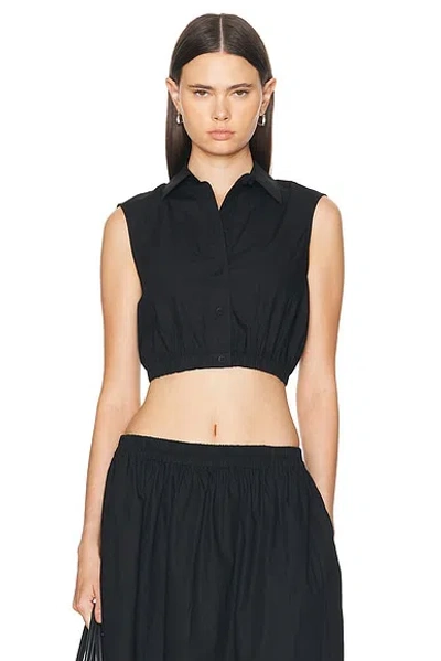 Aexae Button Up Top In Black