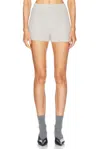 Aexae Cashmere Cable Knit Short In Grey