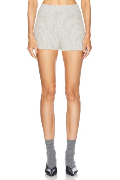 AEXAE CASHMERE CABLE KNIT SHORT