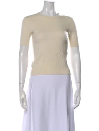 Pre-owned Aexae Cashmere Crew Neck Top In Neutral