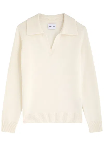 Aexae Cashmere Jumper In Off White