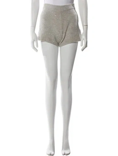 Pre-owned Aexae Cashmere Mini Shorts In Neutral