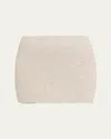 Aexae Cashmere Mini Skirt In Grey