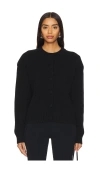Aexae Cashmere Padded Cardigan In Black