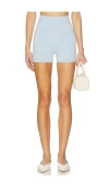 Aexae Cashmere Pocket Knit Short In Blue