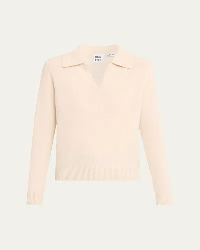 Aexae Cashmere Polo Sweater In Neutral