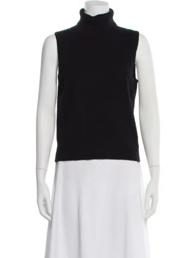 Pre-owned Aexae Cashmere Turtleneck Sweater In Black