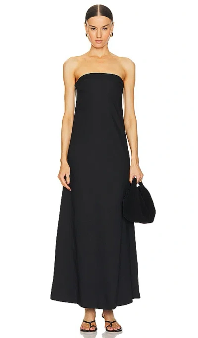 Aexae Column Maxi Dress In Black