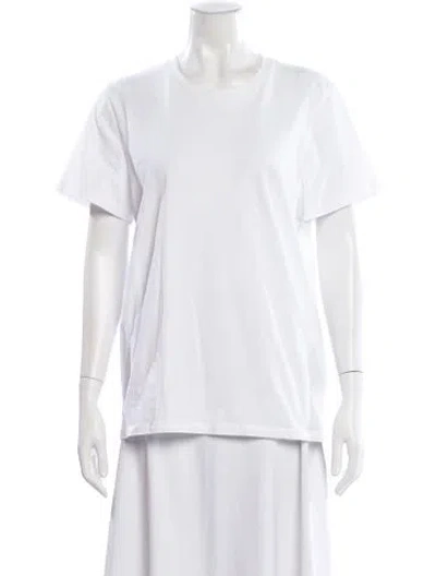 Pre-owned Aexae Crew Neck Short Sleeve T-shirt In White