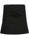 Aexae High-waisted A-line Skirt In Black
