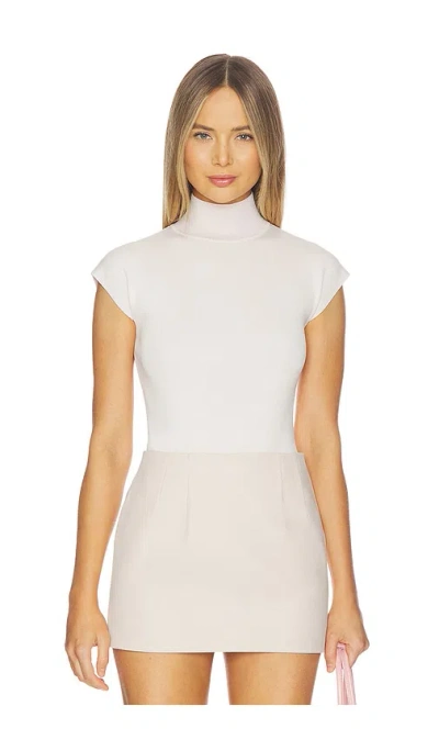 Aexae Knitted Bodysuit In White