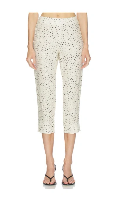 Aexae Linen Capri Pant In White