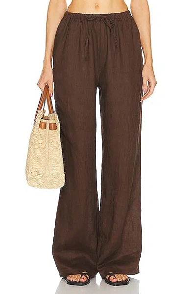 AEXAE LINEN DRAWSTRING TROUSER
