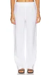 Aexae Linen Flat Pant In White