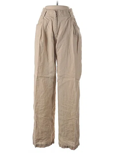 Pre-owned Aexae Linen Pants In Tan