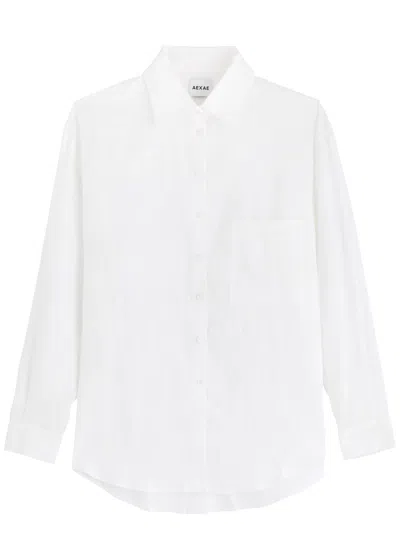 Aexae Linen Shirt In White