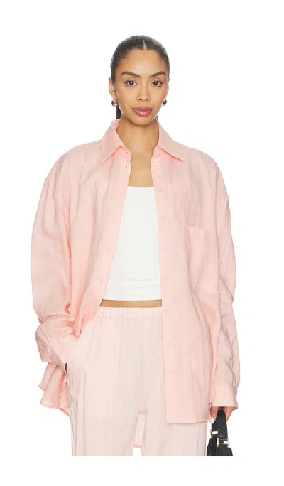 Aexae Äºšéº»æ¢­ç»‡è¡¬è¡« Â€“ Æÿ”ç²‰è‰². Å°ºç � Xs (also Â€“ L, M, S). In Pink