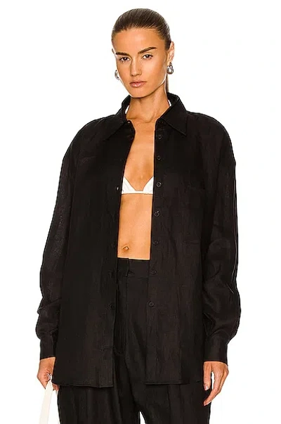 AEXAE LINEN WOVEN SHIRT