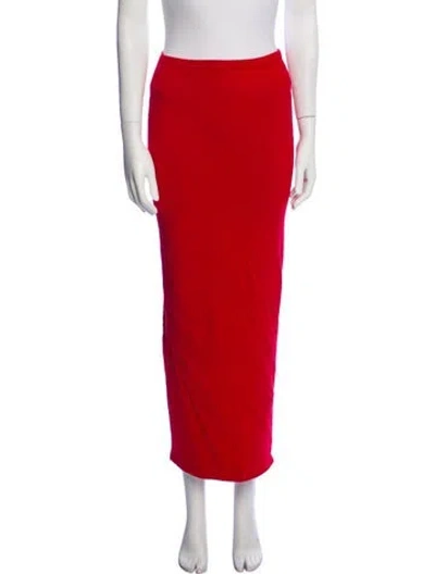 Pre-owned Aexae Midi Length Skirt In Red