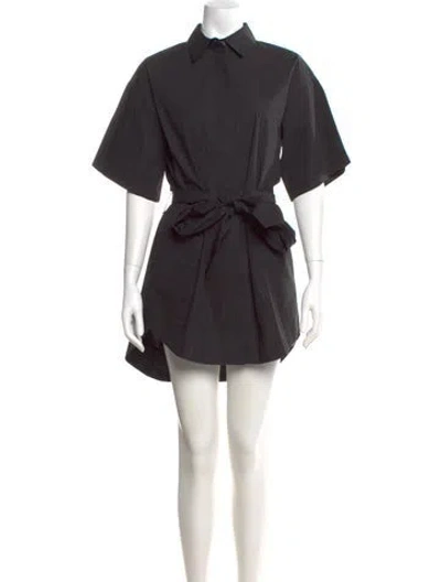 Pre-owned Aexae Mini Dress In Black