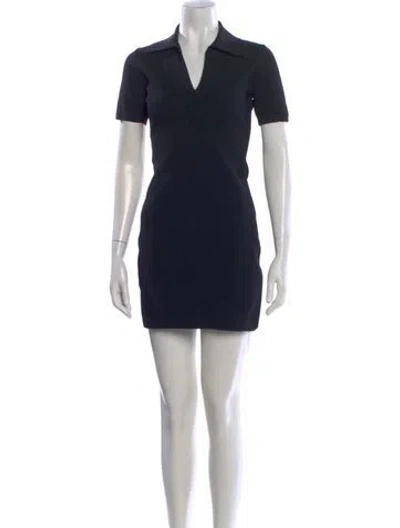 Pre-owned Aexae Mini Dress In Black