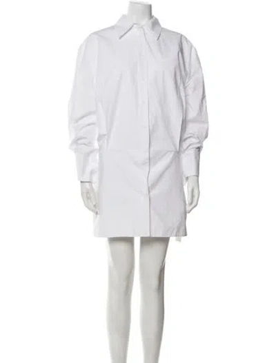 Pre-owned Aexae Mini Dress In White