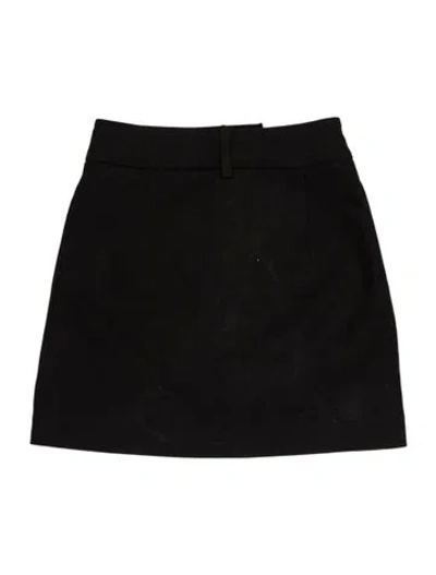 Pre-owned Aexae Mini Skirt In Black
