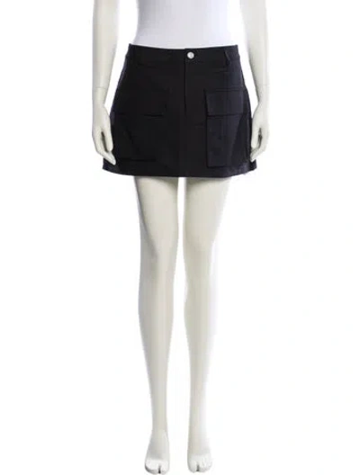 Pre-owned Aexae Mini Skirt W/ Tags In Black