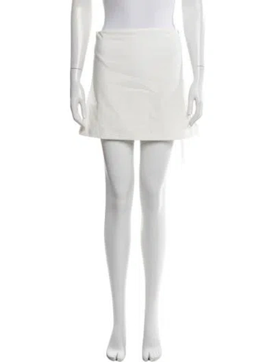 Pre-owned Aexae Mini Skirt In White