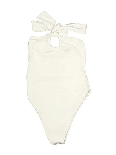 Pre-owned Aexae One Piece Swimsuit In Ivory