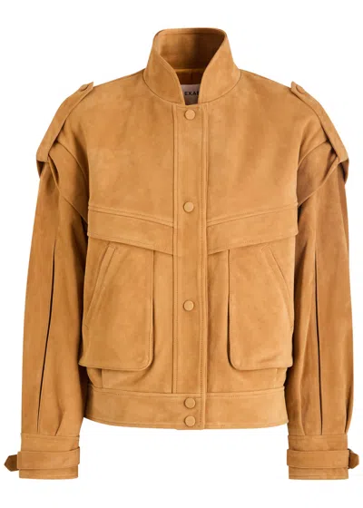 AEXAE AEXAE PANELLED SUEDE JACKET