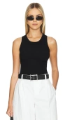 Aexae Ribbed Top In 黑色